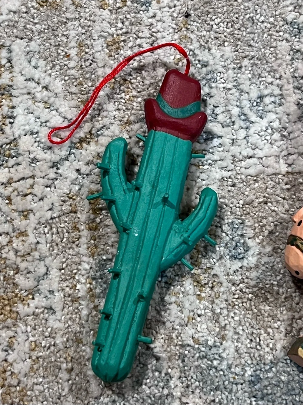 Santa claus wooden hand-painted ornaments cowboy country set of 3 z99